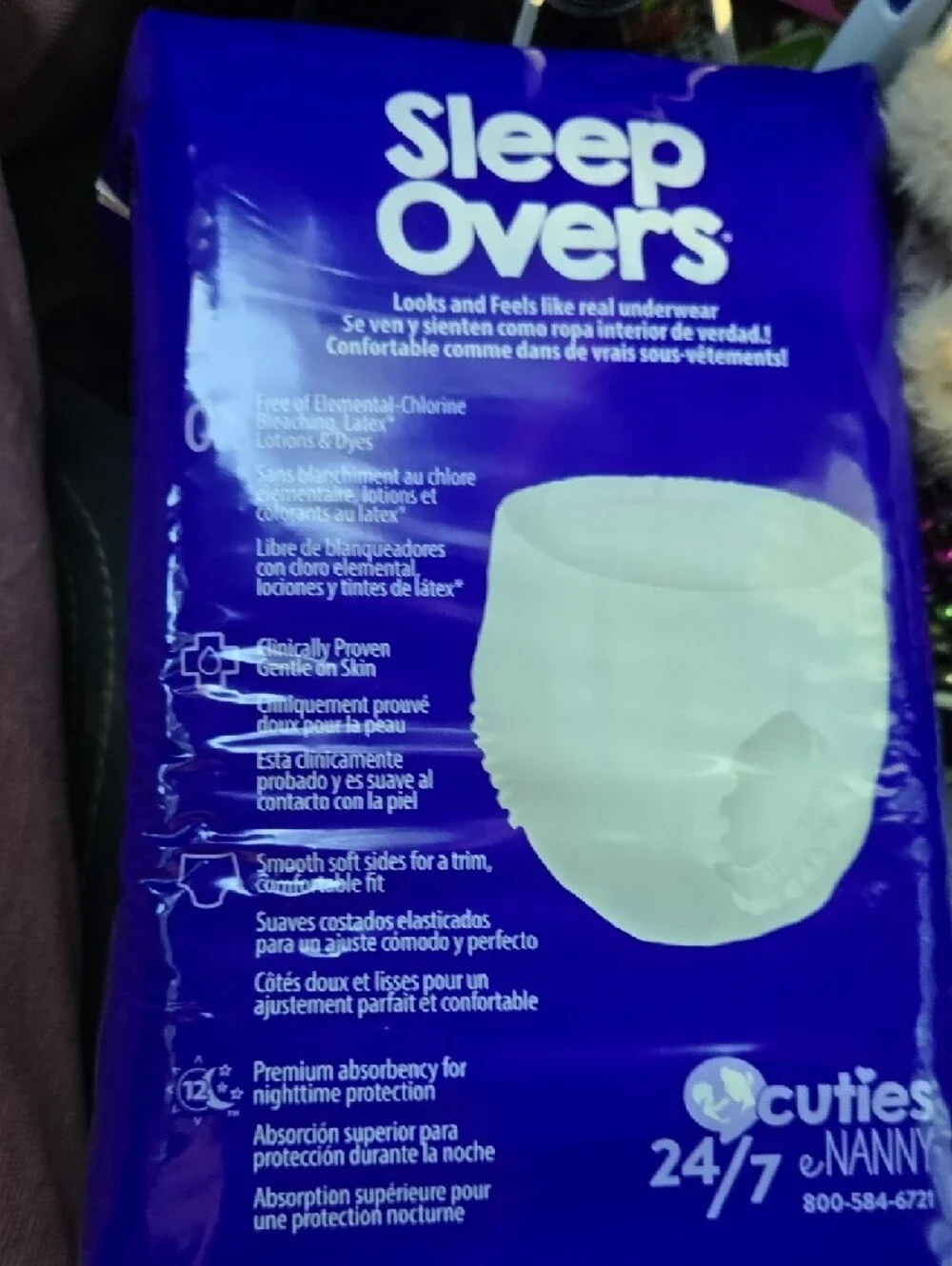 Youth Diaper Pants - Purple